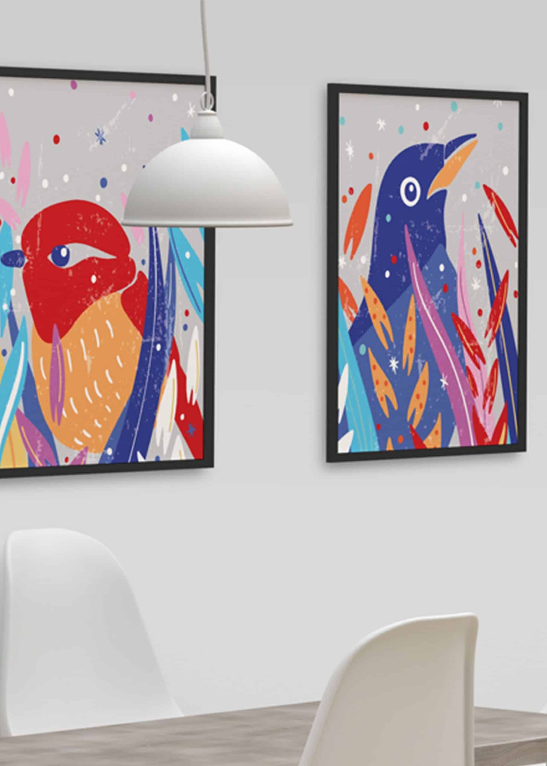 Poster Colorful bird 1