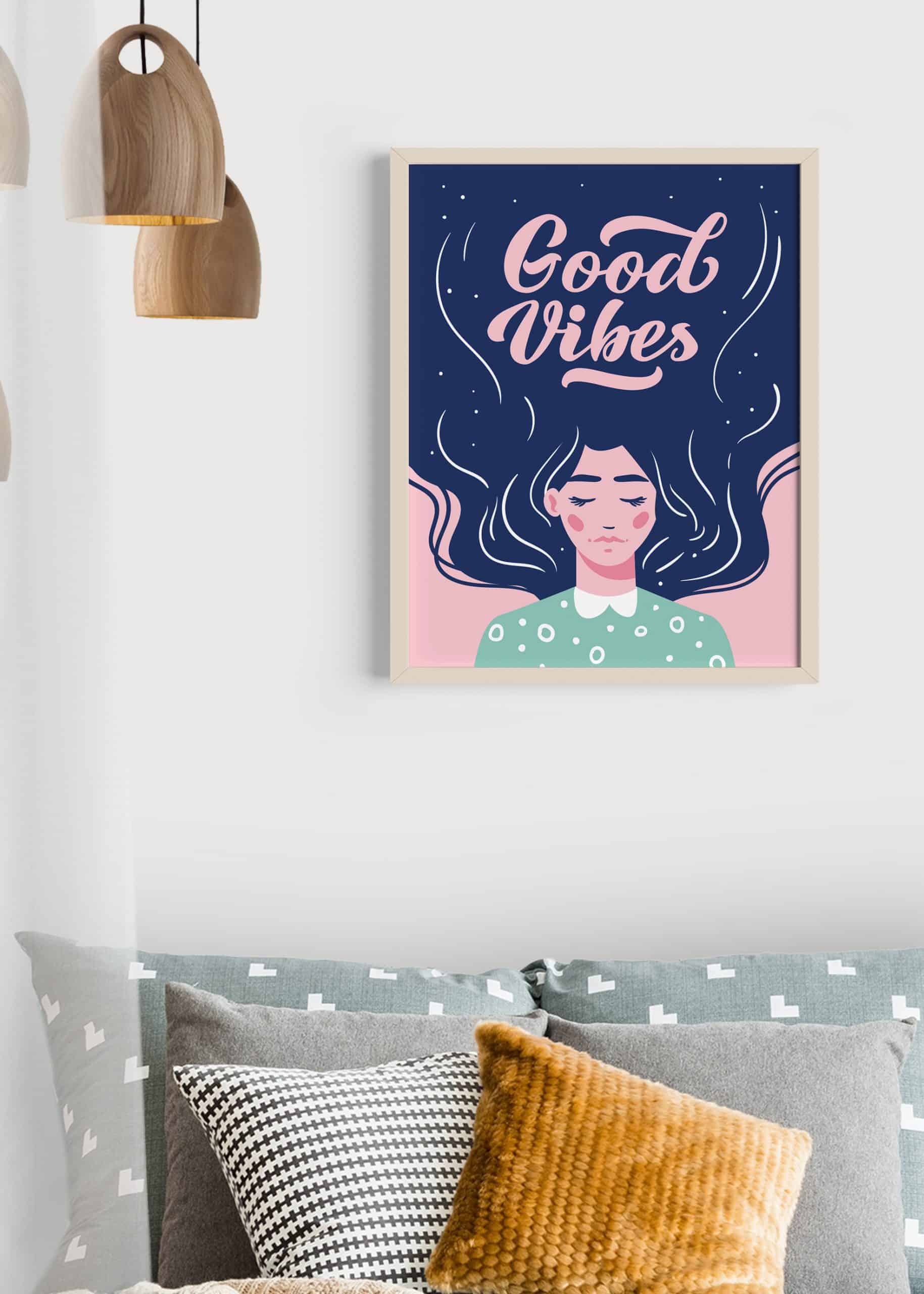 Poster Good Vibes Girl