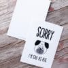 Postkarte - Sad as pug