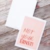 Postkarte - not your Ernst