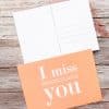Postkarte - I miss you