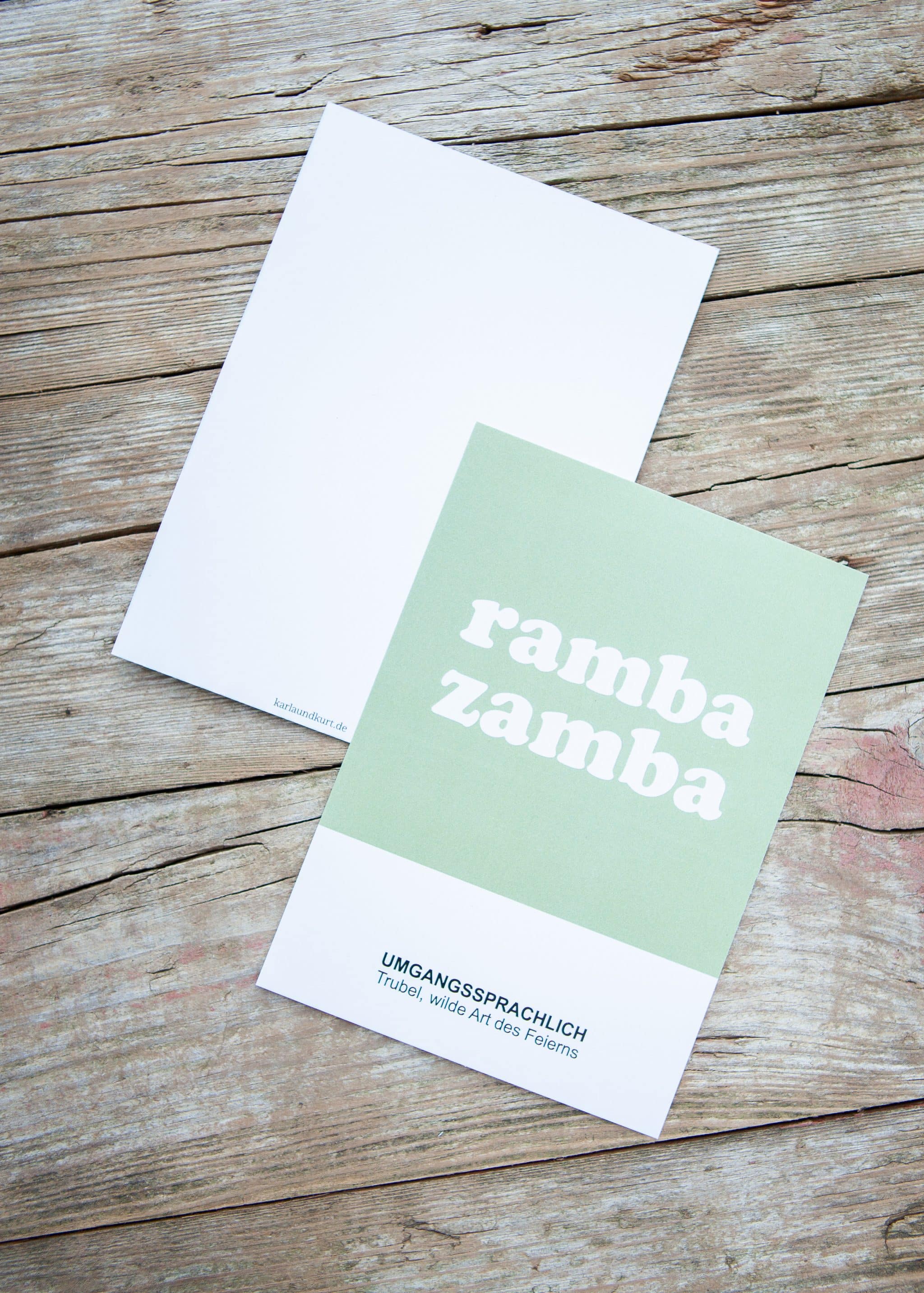 Postkarte Ramba Zamba