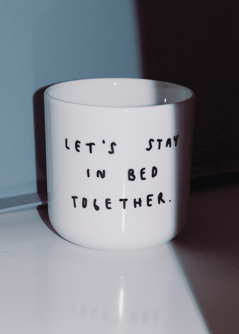 Becher let's stay in bed together